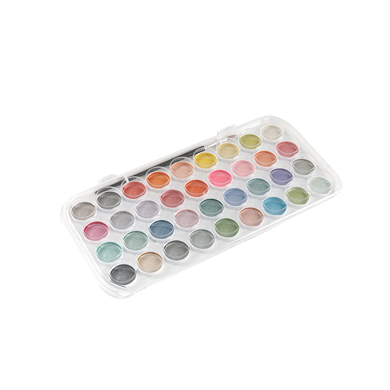 Quais são as vantagens do conjunto de aquarela peroladas em comparação com os conjuntos de aquarela regulares?