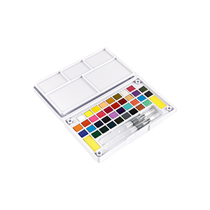 Conjunto de tinta aquarela dobrável 36 cores